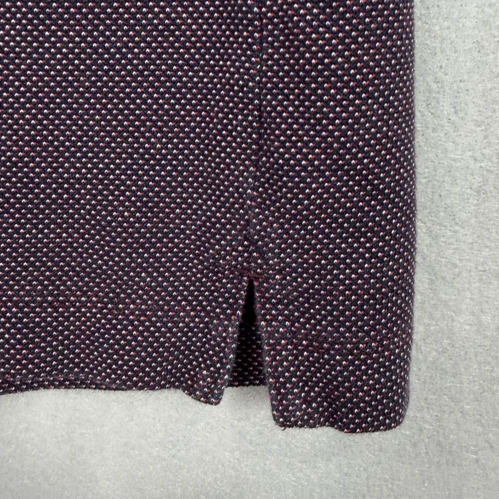 Banana Republic Polo Shirt Mens Large Purple Performance Pique Standard Fit